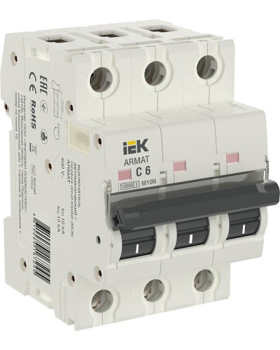 M10N 3P C 6А 10кА ARMAT (AR-M10N-3-C006). Автоматический выключатель. IEK в Назрани