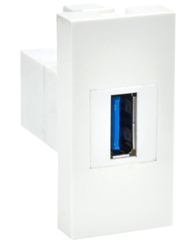 Розетка USB A 3.0 PRIMER РКЮ-10-00-П белый IEK (PR-KK40D-RU-0-1-A3-K01). Розетка USB. IEK в Назрани