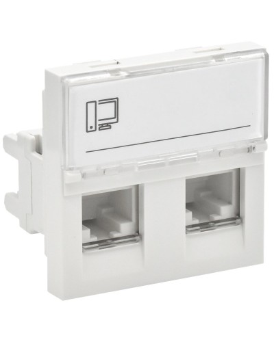 Розетка RJ45 кат.6 PRIMER РКИ-22-00-П-6 белый IEK (PR-KK40D-RI-0-2-2C06U-K01). Розетка RJ-45. IEK в Назрани