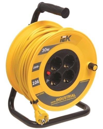 УК30 4 места, 30м (WKP14-10-04-30). Удлинитель на катушке Industrial. IEK в Назрани