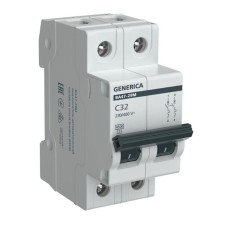 GENERICA ВА47-29М 2P C 32А 4,5кА (MVA21-2-032-C-G). Автоматический выключатель. IEK