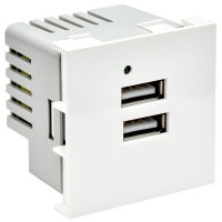 Розетка USB A+A 4,2А PRIMER РКЮ-23-40-П белый IEK PR-KK40D-RU-0-2-AA-K01). Розетка USB. IEK