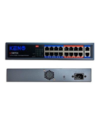KN-SW1602POE+. Коммутатор с питанием по PoE. KENO в Назрани