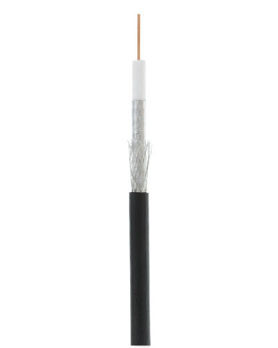 RG-6 CCS, Out, PE (UEC-C2-32123B-BK-3). Кабель коаксиальный омедненный. NETLAN в Назрани