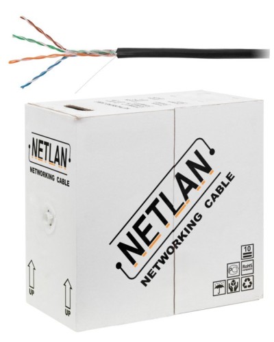 U/UTP 4pair, Cat5e, Out, PE, CCA (CCA-UU004-5E-PE-BK) . Кабель «витая пара» (LAN) для структурированных систем связи. NETLAN в Назрани
