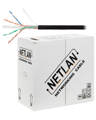 U/UTP 4pair, Cat6, Solid, Out, PE (EC-UU004-6-PE-BK). Кабель «витая пара» (LAN) для структурированных систем связи. NETLAN в Назрани