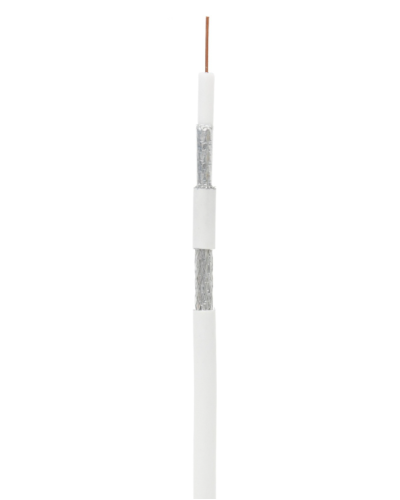 RG-6 CCS, In, PVC (UEC-C2-32123A-WT-1). Кабель коаксиальный омедненный. NETLAN в Назрани