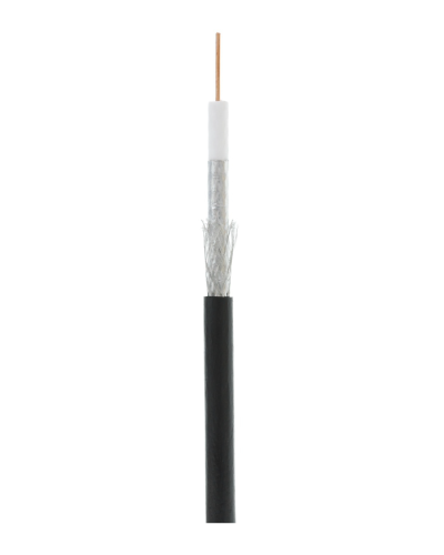 RG-6 CCS, Out, PE (EC-C2-32123B-BK-3). Кабель коаксиальный омедненный. NETLAN в Назрани