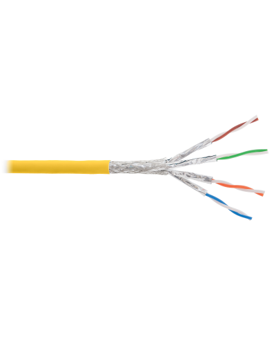 S/FTP, 4pair, Cat7a, Solid, In, LSZH (NKL 4375C-YL). Кабель «витая пара» (LAN) для структурированных систем связи. NIKOLAN в Назрани
