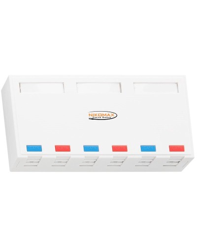 NMC-MB6P-ST-WT. Корпус настенной розетки. NIKOMAX в Назрани
