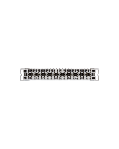 NMC-PL10-CU-10 (10 шт). Плинт неразмыкаемый, (0...9), крепление под кронштейн и круглые направляющие. NIKOMAX в Назрани