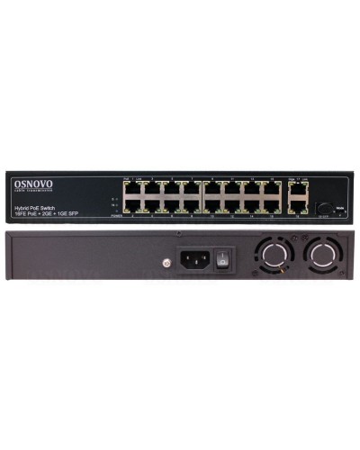 SW-61621(300W). Коммутатор 16-портовый Fast Ethernet с PoE. OSNOVO в Назрани