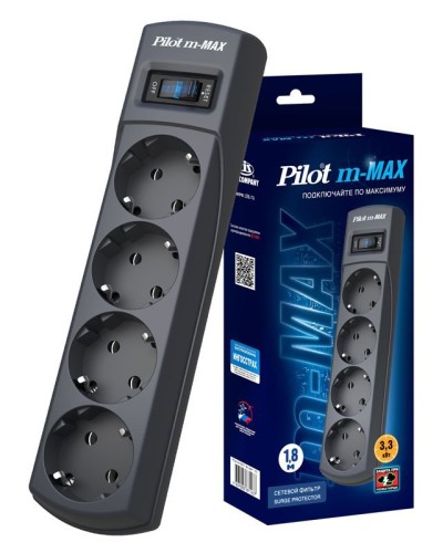 Pilot m-MAX 1.8м. Сетевой фильтр. Pilot в Назрани