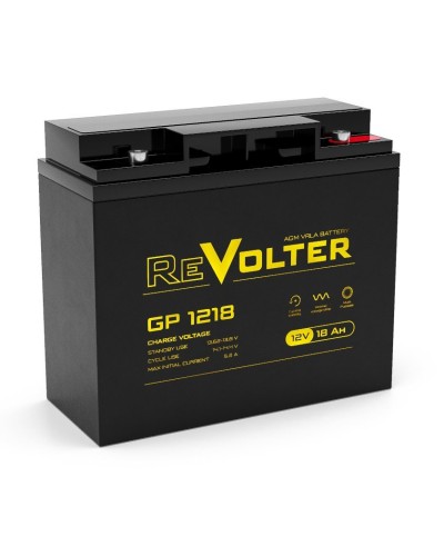 Revolter GP 1218. Аккумулятор автомобильный герметичный свинцово-кислотный. Revolter в Назрани