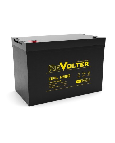 Revolter GPL 1290. Аккумулятор автомобильный герметичный свинцово-кислотный. Revolter в Назрани