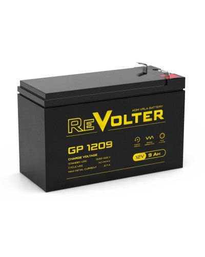 Revolter GP 1209. Аккумулятор автомобильный герметичный свинцово-кислотный. Revolter в Назрани