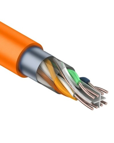 F/UTP, CAT 6, ZH нг(А)-HF, 4PR, 23AWG, INDOOR, SOLID, оранжевый, 305 м, REXANT (01-0151). Кабель «витая пара» (LAN) для структурированных систем связи. Rexant в Назрани
