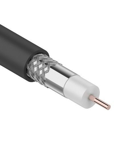 RG-6U, 75 Ом, CCS/Al/Al, 64%, 100 м OUTDOOR. REXANT (01-2202). Кабель коаксиальный радиочастотный. Rexant в Назрани