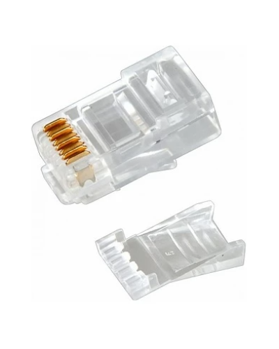 Разъем RJ-45(8P8C) под витую пару, UTP, CAT 6, с вставкой REXANT (05-1031). Разъем RJ-45. Rexant в Назрани