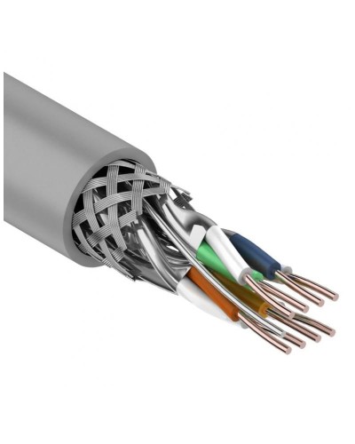 S/FTP, CAT 7, PVC, 4PR, 23AWG, INDOOR, SOLID, серый, 305 м, REXANT (01-0542). Кабель «витая пара» (LAN) для структурированных систем связи. Rexant в Назрани