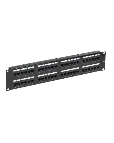 Панель коммутационная с кабельными органайзерами 19", 2U, 48 портов, RJ-45, CAT 6, UTP REXANT PRO (02-0232): Патч-панель 19" в Назрани
