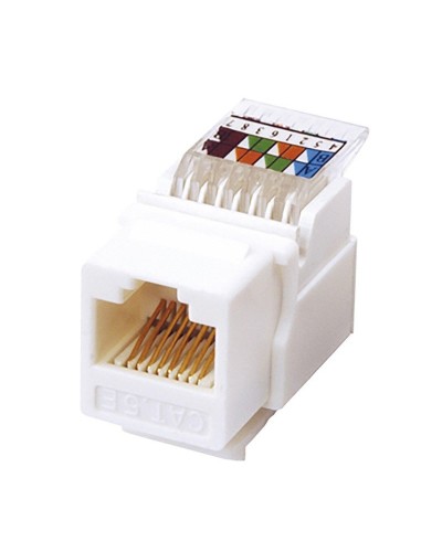 Модуль Keystone Jack RJ-45(8P8C), UTP, CAT 5e, тип 180 градусов, самозажимной, белый REXANT (03-1012): Модуль Keystone Jack в Назрани