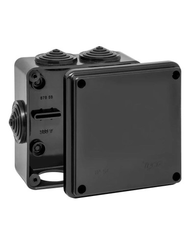 Коробка TYCO ОП 100х100х50мм УХЛ1 IP54 черный (67050Ч). Коробка распределительная. RuVinil в Назрани
