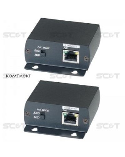 IP01P. Удлинитель Ethernet с PoE. SC&T в Назрани