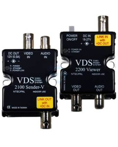 VDS 2100/2200. Удлинитель видео-, аудиосигнала, напряжения питания по коаксиальному кабелю. SC&T в Назрани