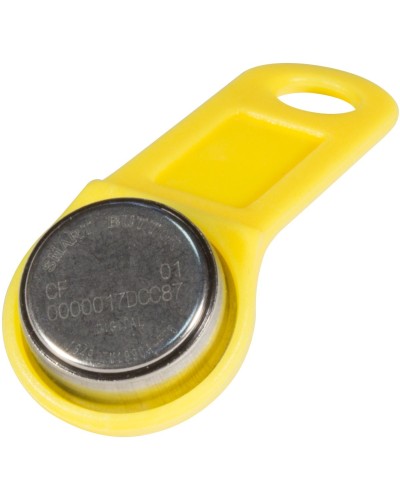 DS 1990А-F5 (желтый). Ключ электронный Touch Memory с держателем. SLINEX в Назрани