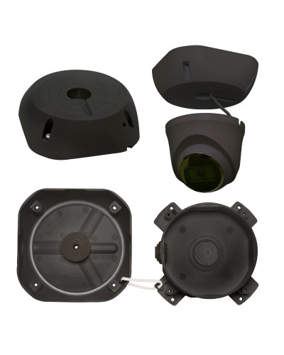 МК-4 PRO (цвет черный). Монтажная коробка для крепления уличных видеокамер. SLT в Назрани