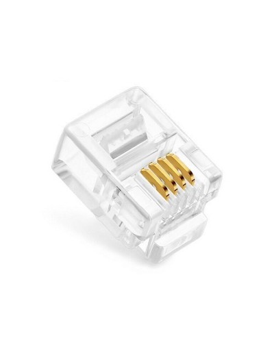 Коннекторы 6P4C (RJ-11) (100шт) (10-0227). Телефонный разъем 6P4C (RJ-11). SUPRLAN в Назрани