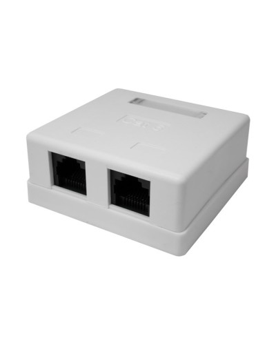 Розетка настенная RJ-45, 8P8C, Cat.6, 2 порта UTP (10-0310): Компьютерная розетка в Назрани