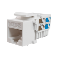 Модуль-вставка Keystone Кат5е, инстр.зад, белый UTP (10-0313): Вставка Keystone Jack RJ-45