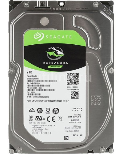 HDD 2000 GB (2 TB) SATA-III Barracuda (ST2000DM008). Жесткий диск (HDD) для видеонаблюдения. Seagate в Назрани