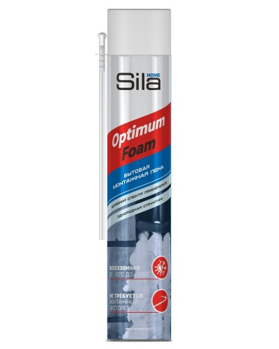Пена монтажная SILA HOME OPTIMUM FOAM, всесезонная, 750 мл. Пена монтажная. Sila в Назрани