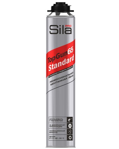 Пена монтажная Sila Pro TopGun 65 STANDARD, 850 мл. Пена монтажная профессиональная. Sila в Назрани
