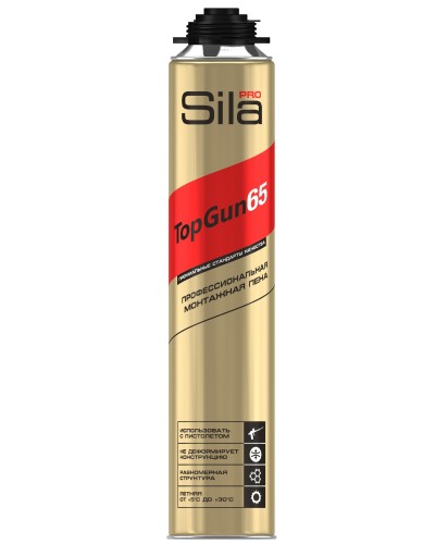 Пена монтажная Sila Pro TopGun 65, 875 мл. Пена монтажная. Sila в Назрани