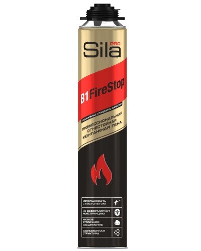 Пена огнестойкая Sila Pro B1 Firestop, 750 мл: Пена монтажная профессиональная в Назрани