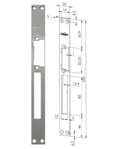ST-SL502SP. Запорная планка длинная. Smartec в Назрани