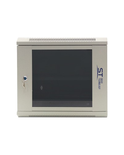 ST-NC9U600 (серый) С ПОЛКОЙ. Шкаф телекоммуникационный 19 настенный 9U. Space Technology в Назрани
