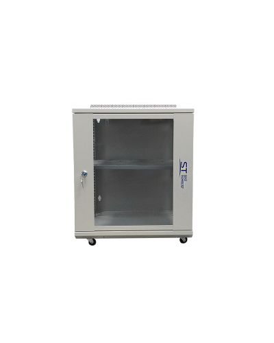 ST-NC12U600 (серый) С ПОЛКОЙ. Шкаф телекоммуникационный 19 настенный 12U. Space Technology в Назрани