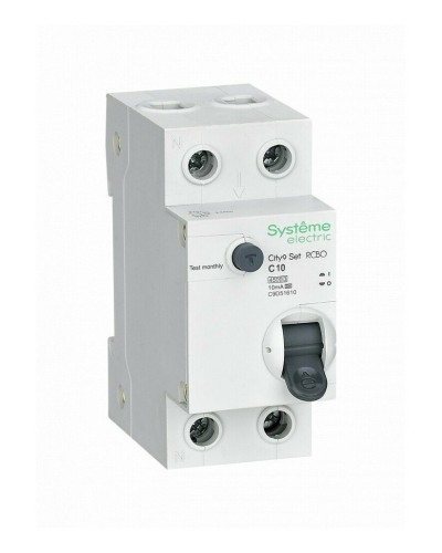 City9 Set 1P+N С 10А 4.5kA 10мА A 230В (C9D51610). Автоматический выключатель дифференциального тока. Systeme Electric в Назрани
