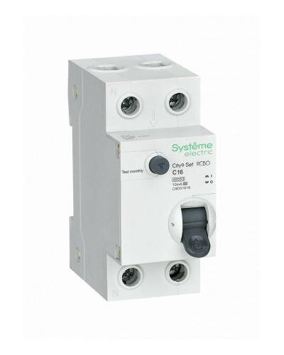 City9 Set 1P+N С 16А 4.5kA 10мА A 230В (C9D51616). Автоматический выключатель дифференциального тока. Systeme Electric в Назрани