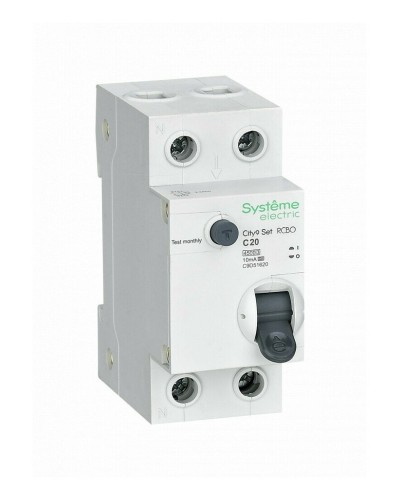 City9 Set 1P+N С 20А 4.5kA 10мА A 230В (C9D51620). Автоматический выключатель дифференциального тока. Systeme Electric в Назрани