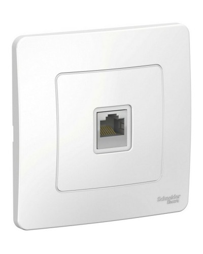 BLANCA розетка RJ45 1-местная, кат. 5Е, скрытой установки, белый (BLNIS045001). Розетка компьютерная. Systeme Electric в Назрани