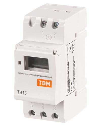 ТЭ15-1мин/7дн-16on/off-16А-DIN TDM (SQ1503-0005). Таймер электронный. TDM ЕLECTRIC в Назрани