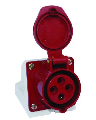 Розетка 114 стационарная 3Р+РЕ 16А 380В IP44 (SQ0602-0002). Розетка. TDM ЕLECTRIC в Назрани