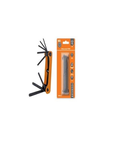 Набор ключей TORX раскладной 8шт.: T9-T40, углеродистая сталь Гранит TDM (SQ1020-0211). Набор ключей. TDM ЕLECTRIC в Назрани