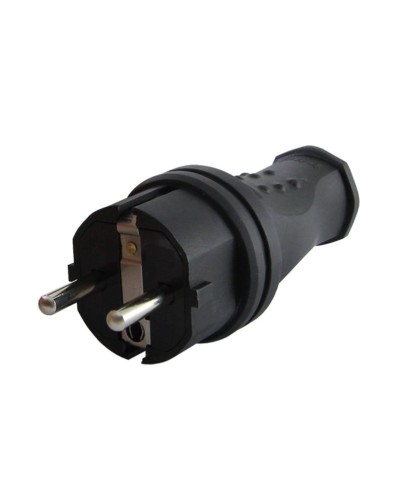 Вилка прямая 2Р+РЕ 16А 250В IP44 (SQ0612-0031). Вилка прямая каучук. TDM ЕLECTRIC в Назрани